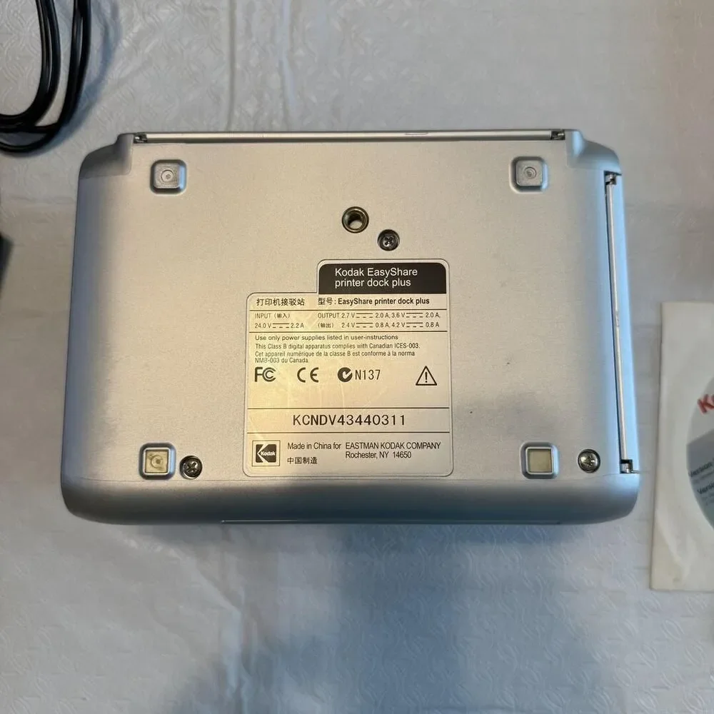 Kodak EasyShare Printer Dock Plus Photo Printer with Power Adapter, Software CDs